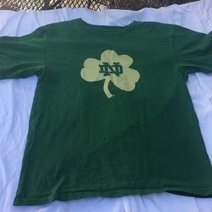 Notre Dame shamrock T-shirt.  Size 12/14